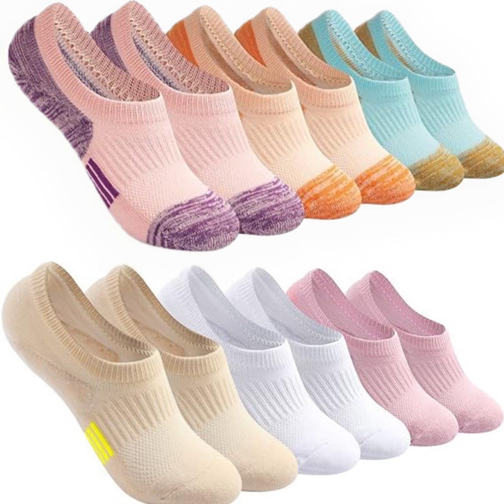 Nouveau pack combiné de chaussettes invisibles (6 paires)