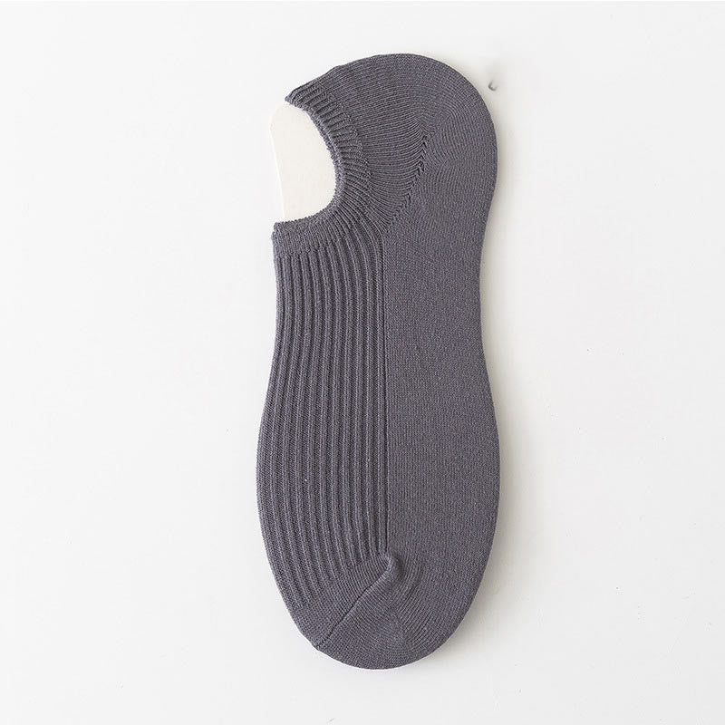 Chaussettes basses unies de couleur (9 paires) - Gris foncé - EU39-44 (US6-10) - image 15
