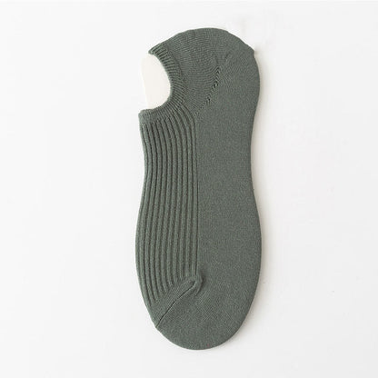 Chaussettes basses unies de couleur (9 paires) - Vert armée - EU39-44 (US6-10) - image 17