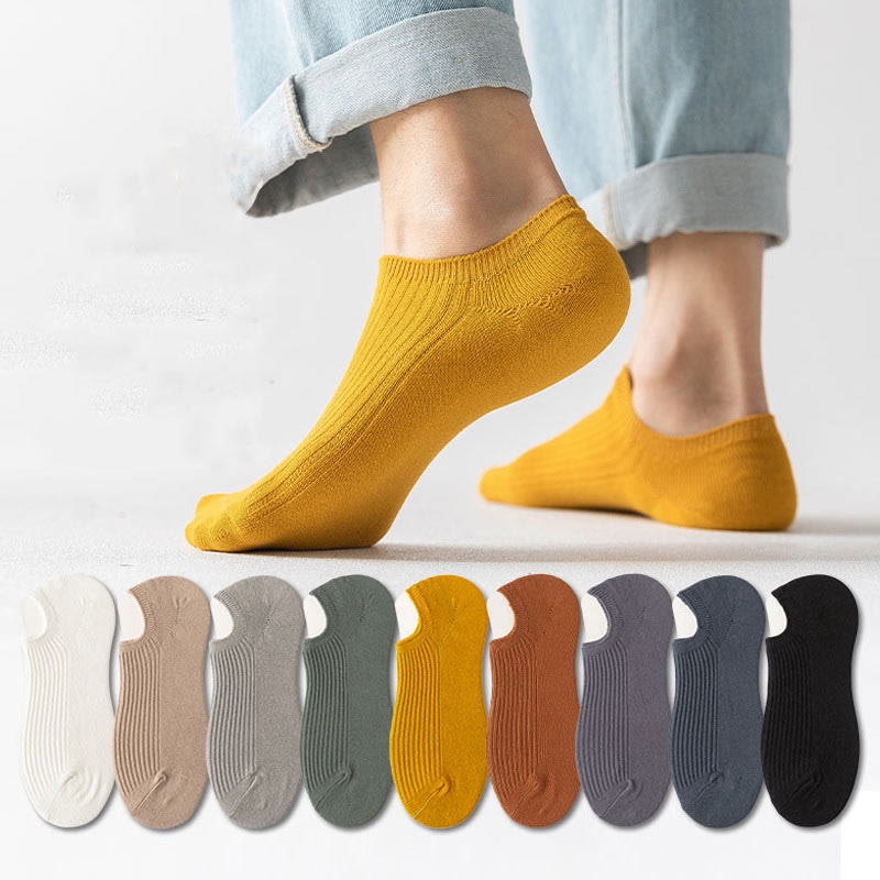 Chaussettes basses unies de couleur (9 paires) - image 0
