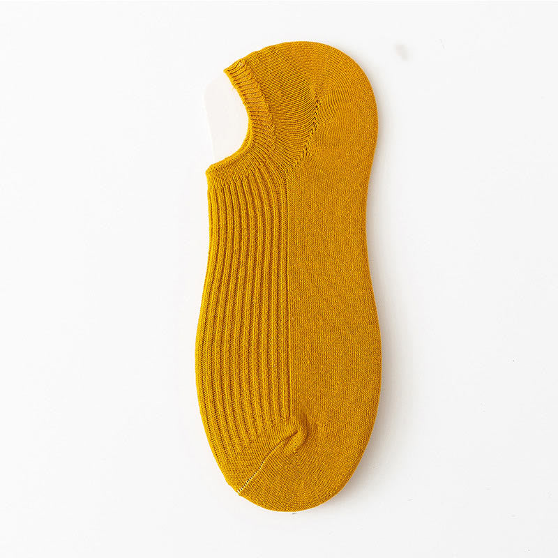 Chaussettes basses unies de couleur (9 paires) - Jaune - EU39-44 (US6-10) - image 11