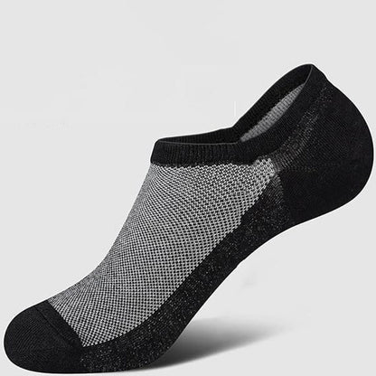 Chaussettes de cheville à soutien de la voûte plantaire (8 paires) - Noir - EU39-45 (US6-11) - image 3