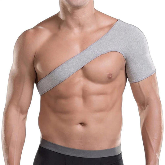 Épaulière extensible et respirante en charbon de bambou - Gris - L - image 0