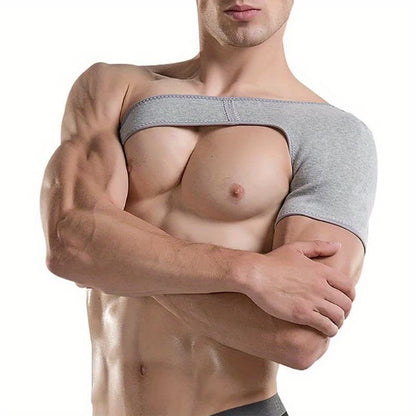 Épaulière extensible et respirante en charbon de bambou