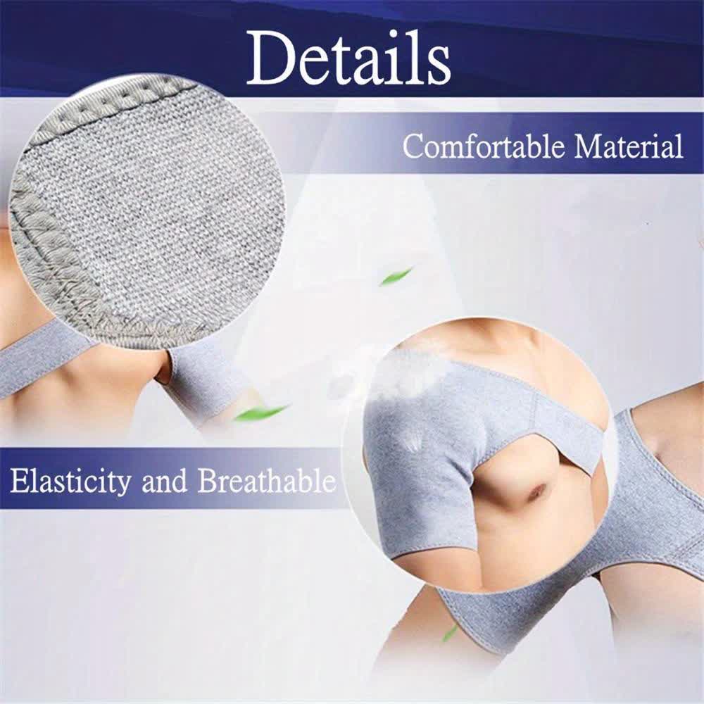 Épaulière extensible et respirante en charbon de bambou