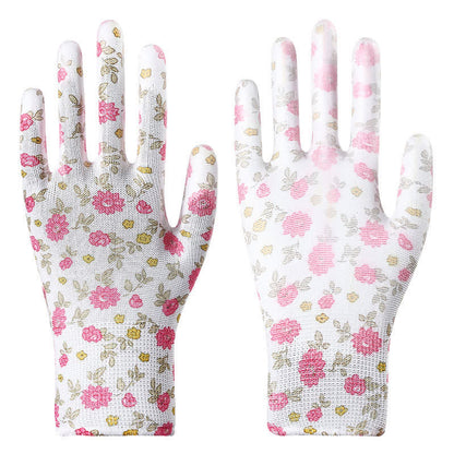 Gants de jardinage antidérapants et résistants à l'abrasion (12 paires) - Blanc - Taille unique - image 9