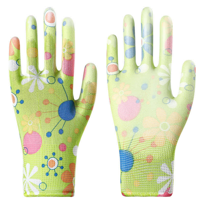 Gants de jardinage antidérapants et résistants à l'abrasion (12 paires) - Vert - Taille unique - image 12