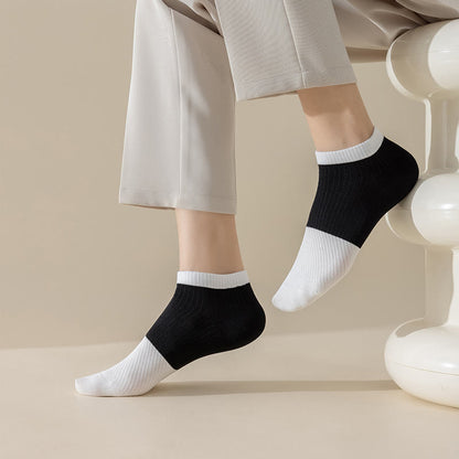 Chaussettes décontractées en coton uni grande taille (6 paires)