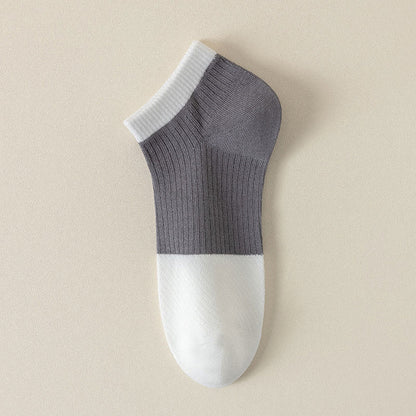Chaussettes décontractées en coton uni grande taille (6 paires)