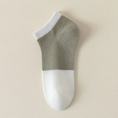 Chaussettes décontractées en coton uni grande taille (6 paires)