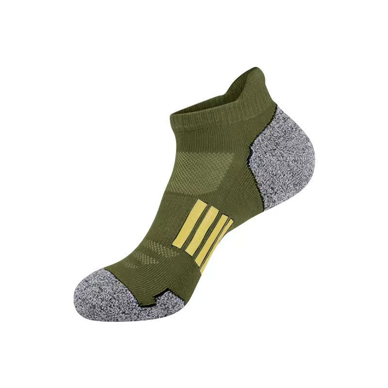 Chaussettes de compression à talon et cheville grande taille (6 paires) - Vert olive - EU39-45 (US6-11) - image 8