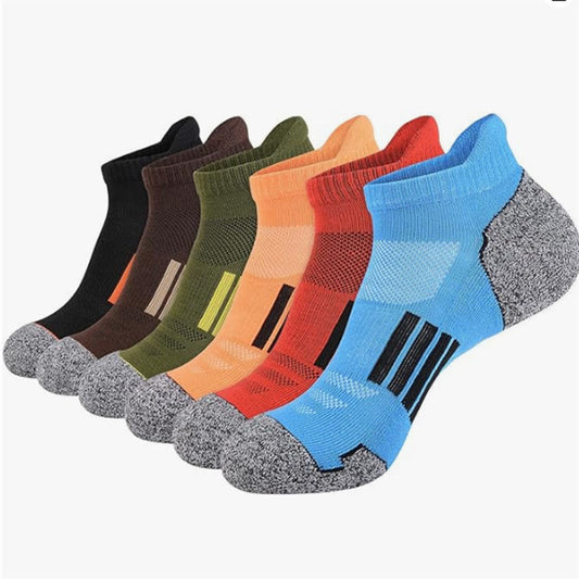 Chaussettes de compression à talon et cheville grande taille (6 paires) - Multicolore - EU39-45 (US6-11) - image 0