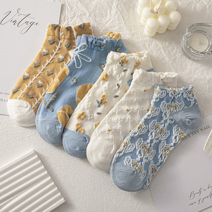 Chaussettes à fleurs de forêt (8 paires) - image 1