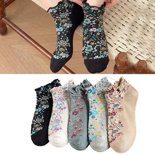 Chaussettes style ethnique rétro (5 paires) - image 1
