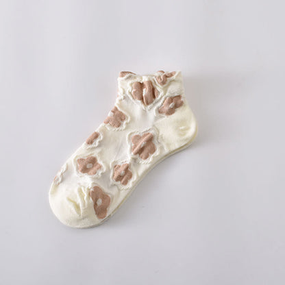 Chaussettes à fleurs élégantes (5 paires)