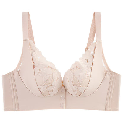 Soutien-gorge sans armatures avec boucle en dentelle sur le devant