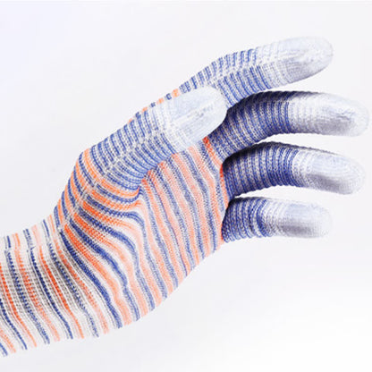 Gants de travail résistants à l'abrasion à imprimé zèbre (24 paires)