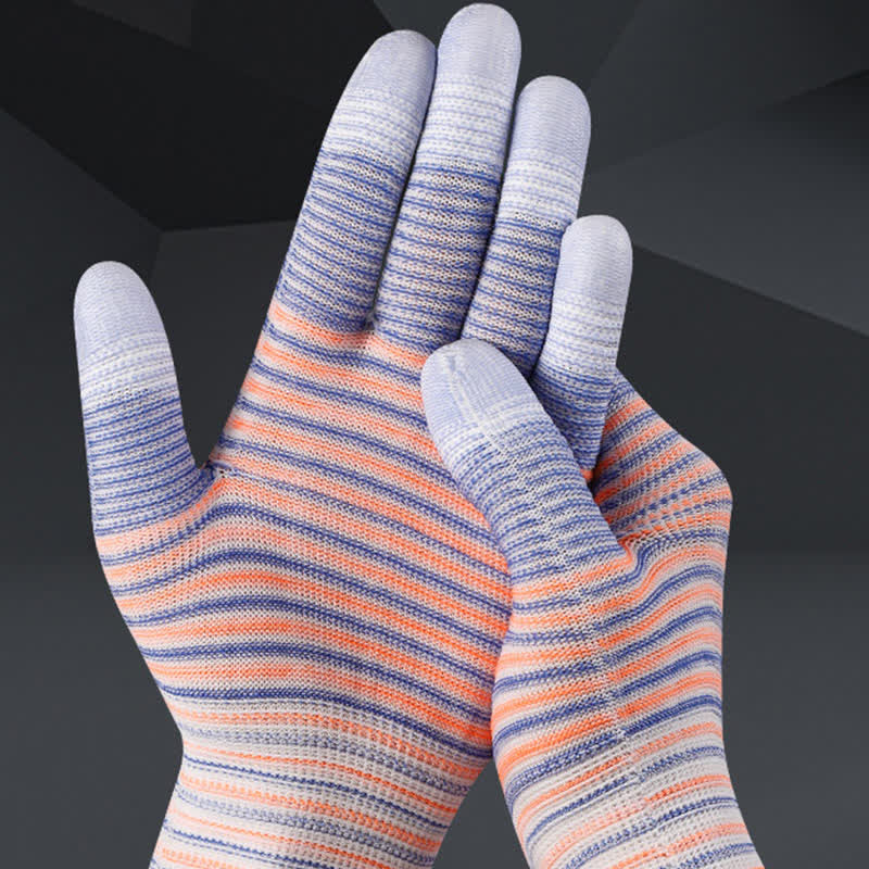 Gants de travail résistants à l'abrasion à imprimé zèbre (24 paires)