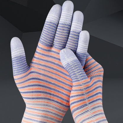 Gants de travail résistants à l'abrasion à imprimé zèbre (24 paires)