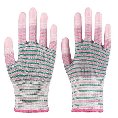 Gants de travail résistants à l'abrasion à imprimé zèbre (24 paires) - D - Taille unique - image 12