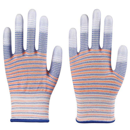 Gants de travail résistants à l'abrasion à imprimé zèbre (24 paires) - UN - Taille unique - image 9