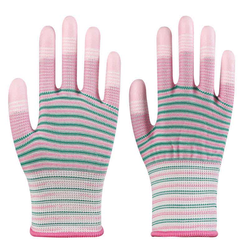 Gants de travail résistants à l'abrasion à imprimé zèbre (24 paires)