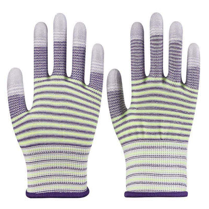 Gants de travail résistants à l'abrasion à imprimé zèbre (24 paires) - E - Taille unique - image 13