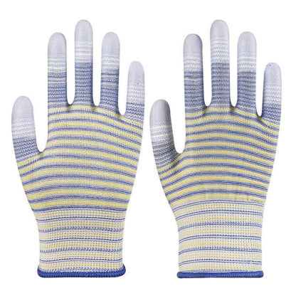 Gants de travail résistants à l'abrasion à imprimé zèbre (24 paires)