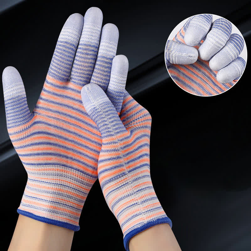 Gants de travail résistants à l'abrasion à imprimé zèbre (24 paires)