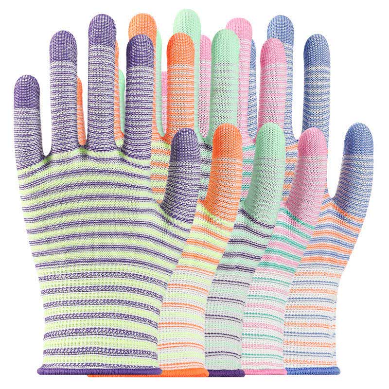 Gants de travail résistants à l'abrasion à imprimé zèbre (24 paires)