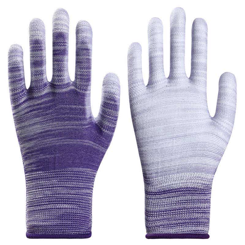 Gants de travail antidérapants, résistants à l'usure et à rayures (24 paires) - Violet - L - image 8