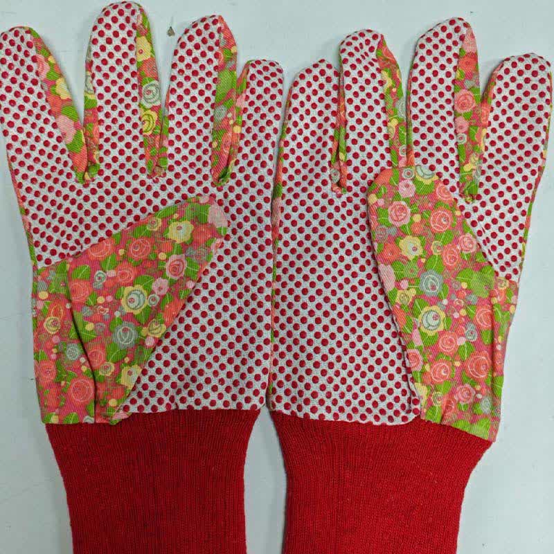 Gants de protection pour le jardinage à imprimé floral (3 paires) - image 10