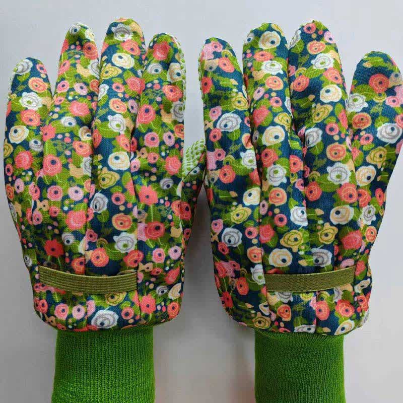 Gants de protection pour le jardinage à imprimé floral (3 paires) - image 12