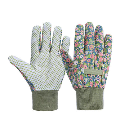 Gants de protection pour le jardinage à imprimé floral (3 paires) - UN - Taille unique - image 7