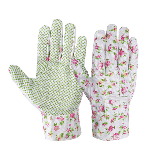 Gants de jardinage élégants à imprimé floral (3 paires) - Rose - Taille unique - image 0