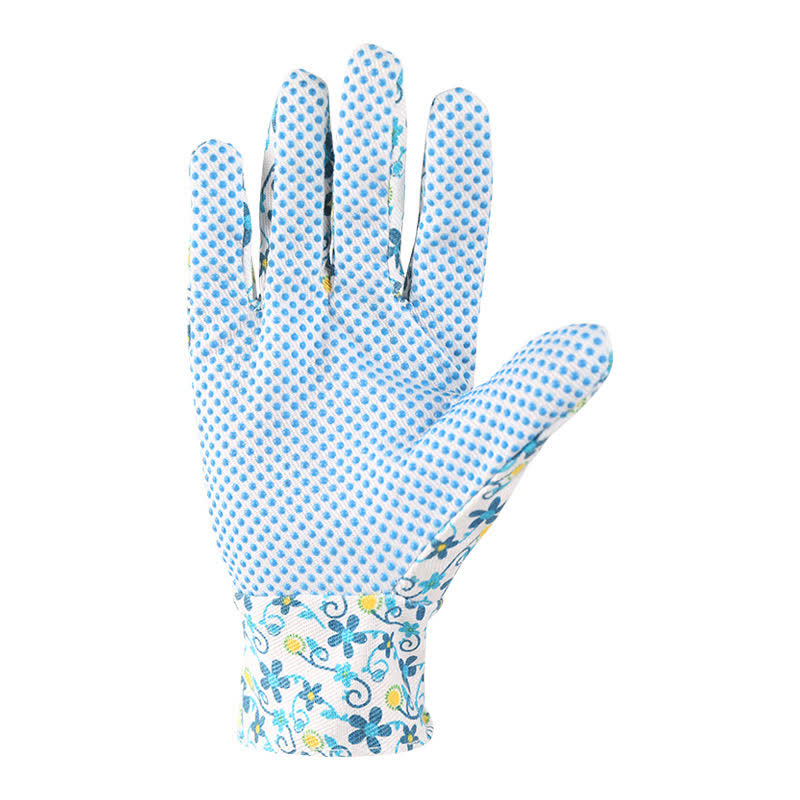 Gants de protection tricotés à imprimé floral (3 paires) - image 3