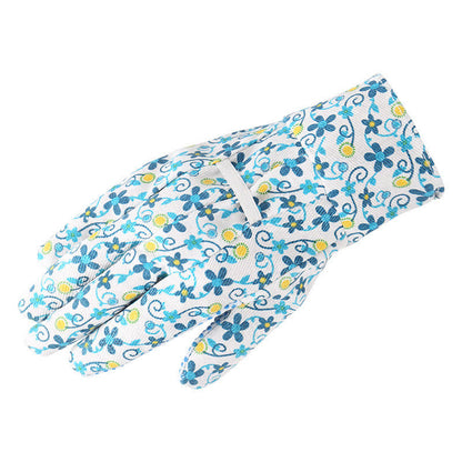 Gants de protection tricotés à imprimé floral (3 paires) - image 2