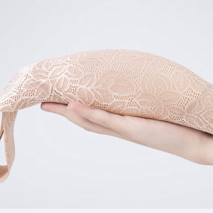 Soutien-gorge sans armatures à fermeture frontale en jacquard