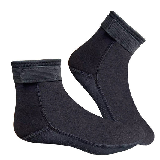 Chaussettes d'eau antidérapantes grande taille - Noir - 2XL - image 1
