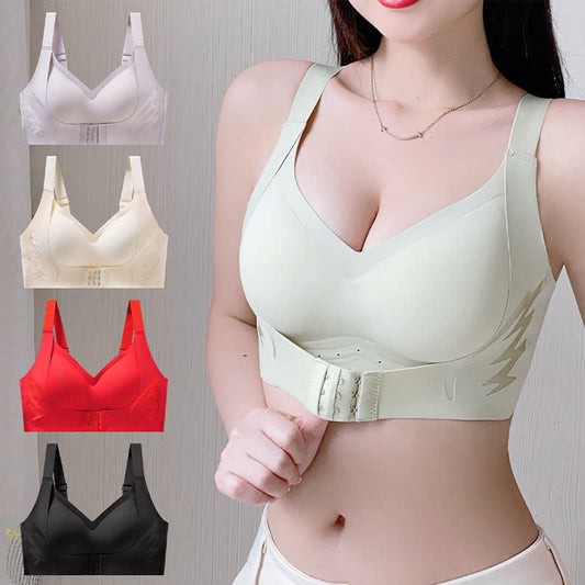 Soutien-gorge sans fil à fermeture avant réglable - image 0