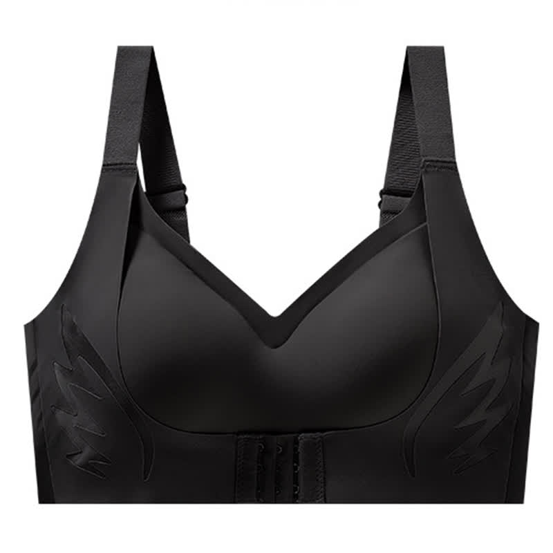 Soutien-gorge sans fil à fermeture avant réglable - Noir - 6XL - image 18