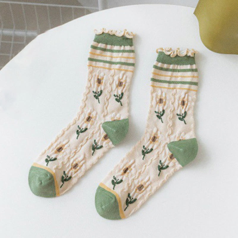Chaussettes à fleurs de forêt (5 paires) - image 12