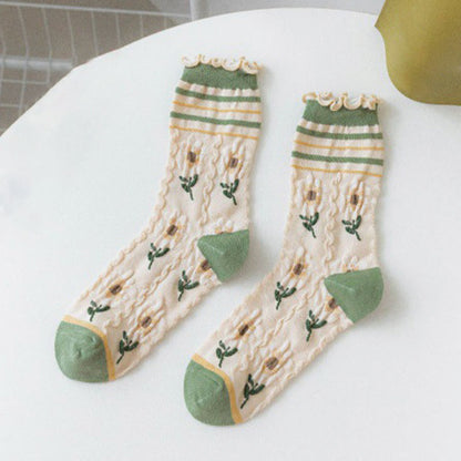 Chaussettes à fleurs de forêt (5 paires) - image 12