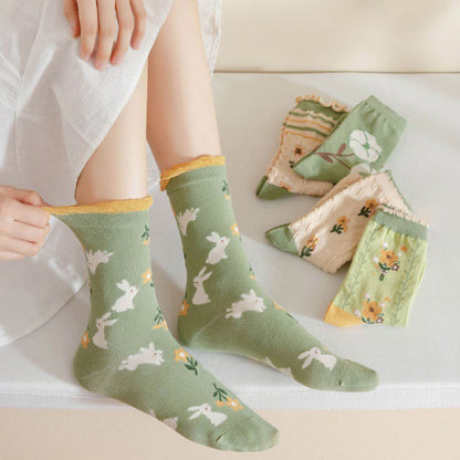 Chaussettes à fleurs de forêt (5 paires) - image 5