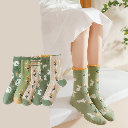 Chaussettes à fleurs de forêt (5 paires) - image 8