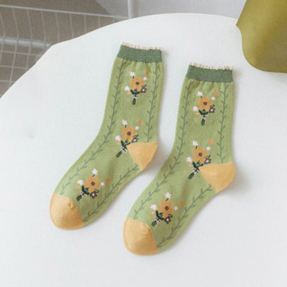 Chaussettes à fleurs de forêt (5 paires) - image 13