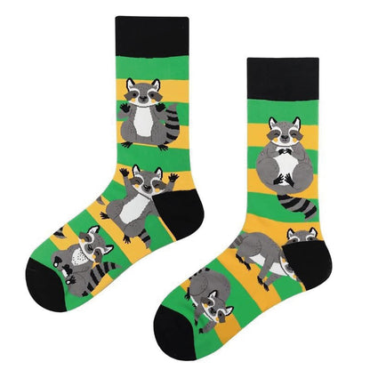 Chaussettes longues à motif crocodile et lapin (6 paires)