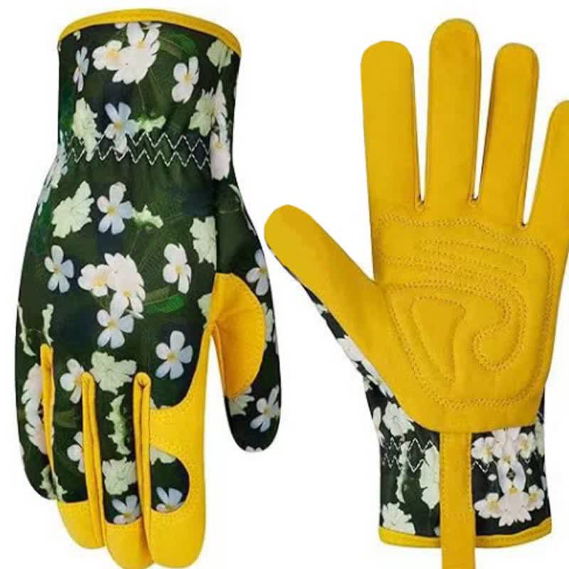 Gants de jardin à imprimé floral vibrant - B - Taille unique - image 6