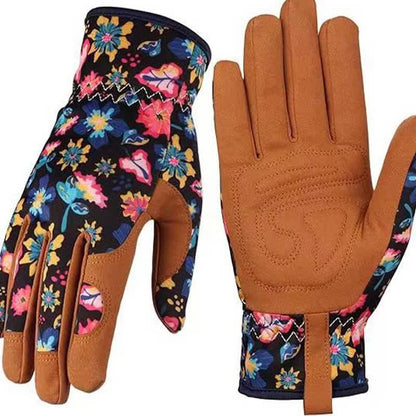 Gants de jardin à imprimé floral vibrant - C - Taille unique - image 6