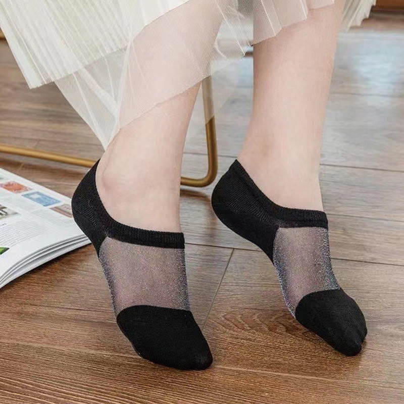 Chaussettes invisibles en maille fine et aérée (10 paires)